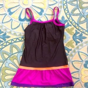 PRANA SWIM DRESS W/BUILT IN BRA- UPF 30-SYNERGY